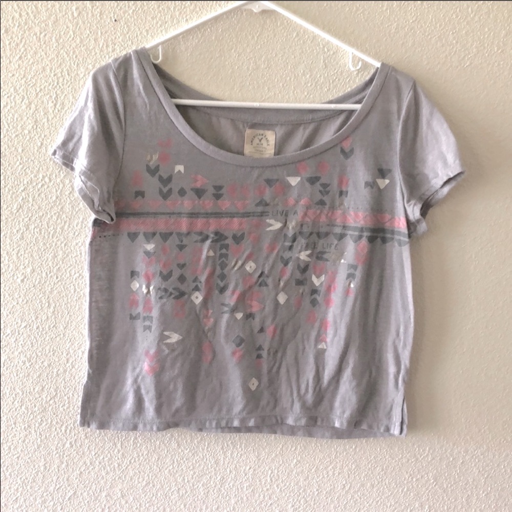🌸3/$10🌸 AEO Tribal Patterned Crop Top